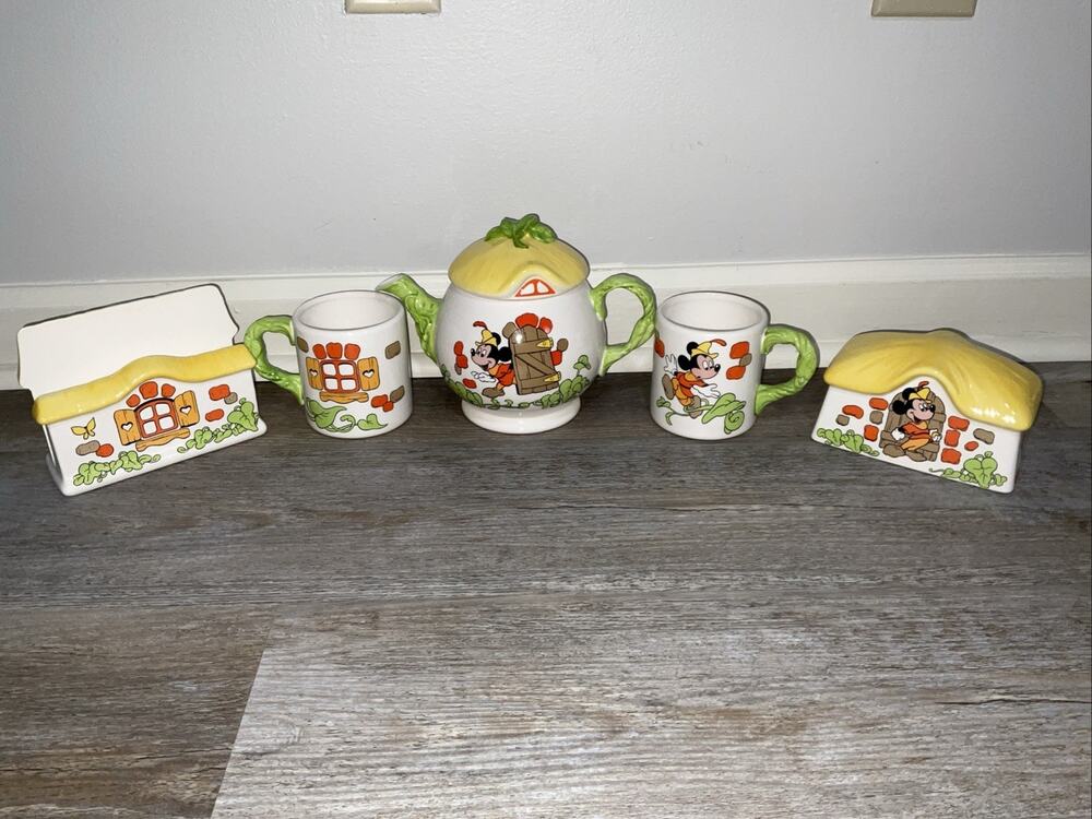 Mickey And The Beanstalk Tableware Tea Set Collection Royal Orleans